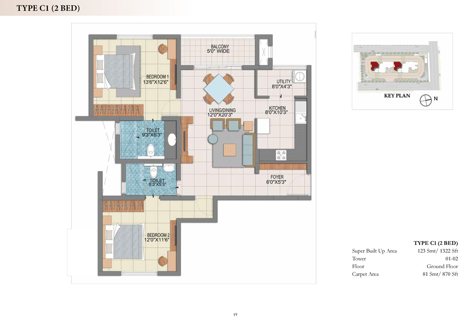 Prestige Fontaine Bleau Floor Plan