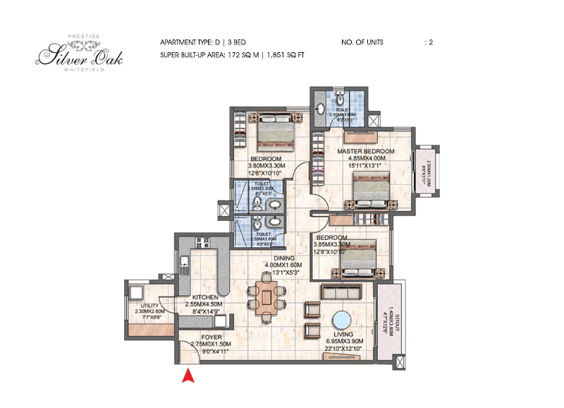 Prestige Silver Oak Floor Plan