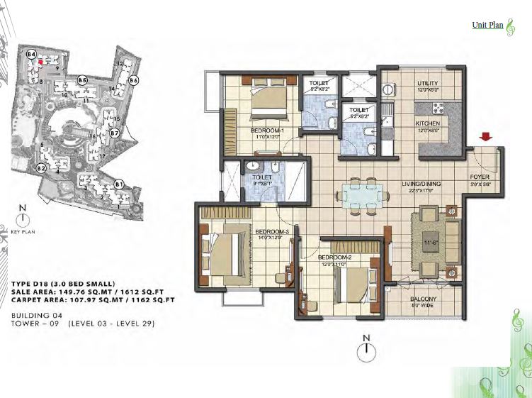 Prestige Song Of The South Floor Plan