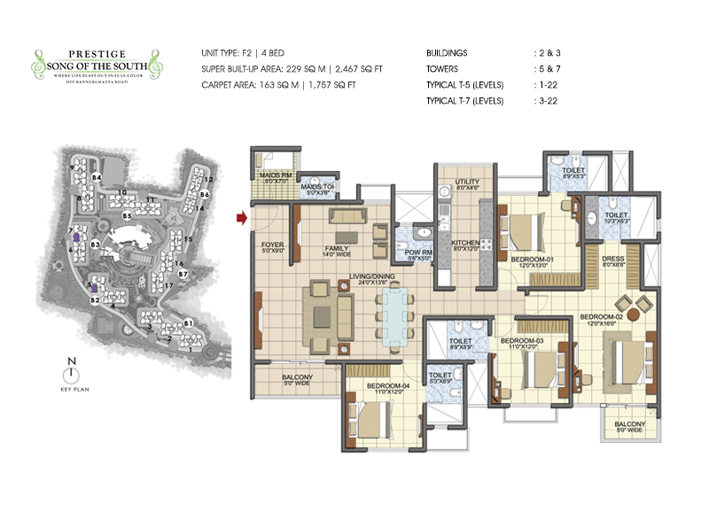 Prestige Song Of The South Floor Plan