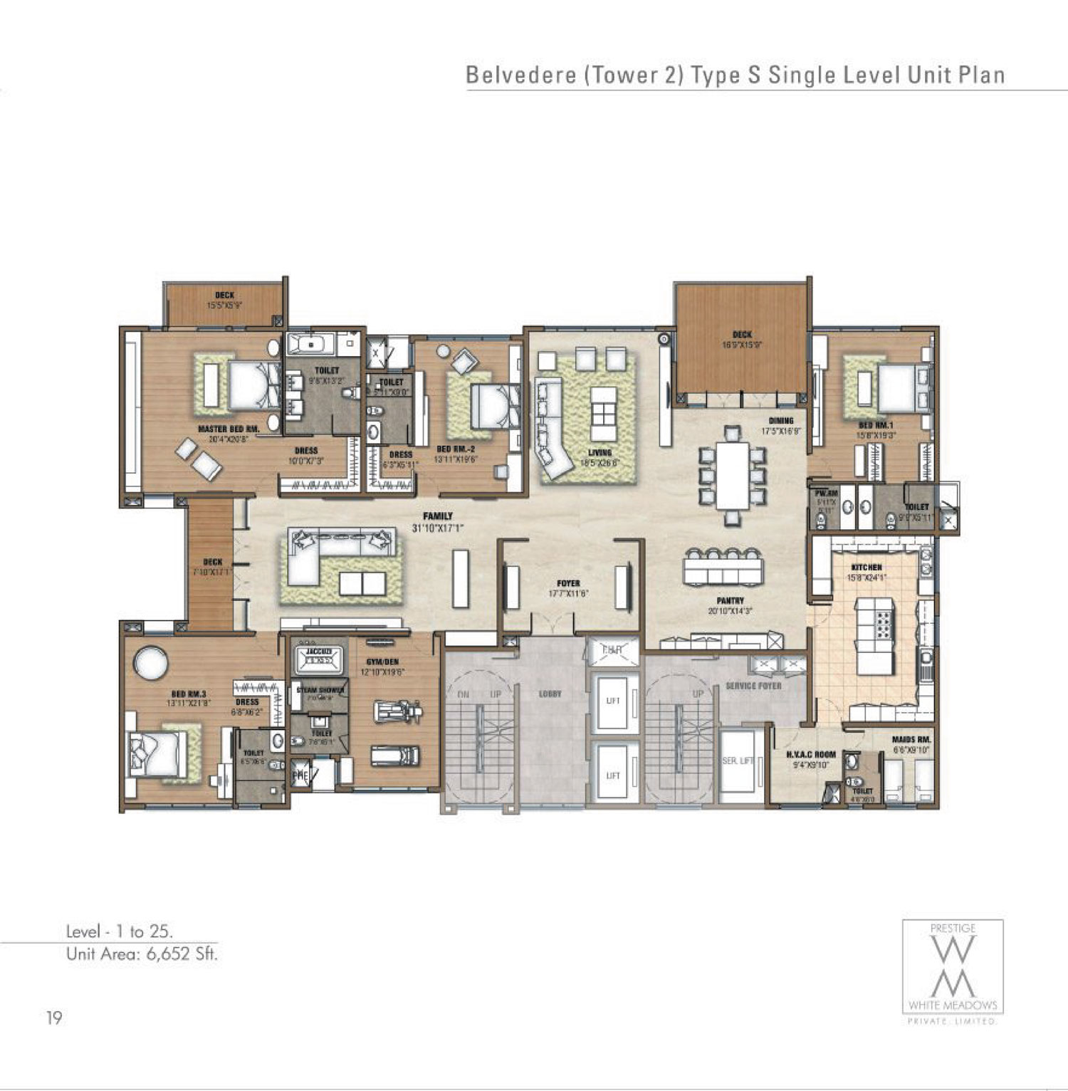 Prestige White Meadows Floor Plan