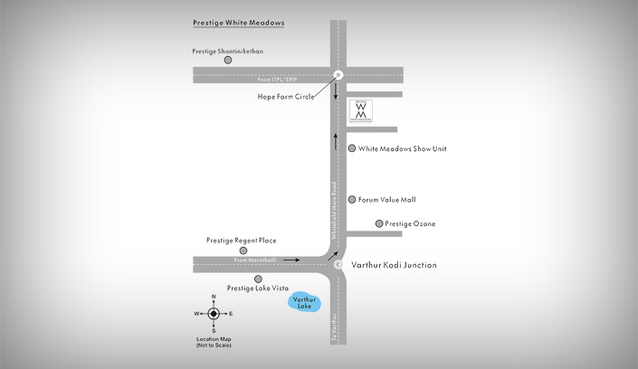 Prestige White Meadows Location Map